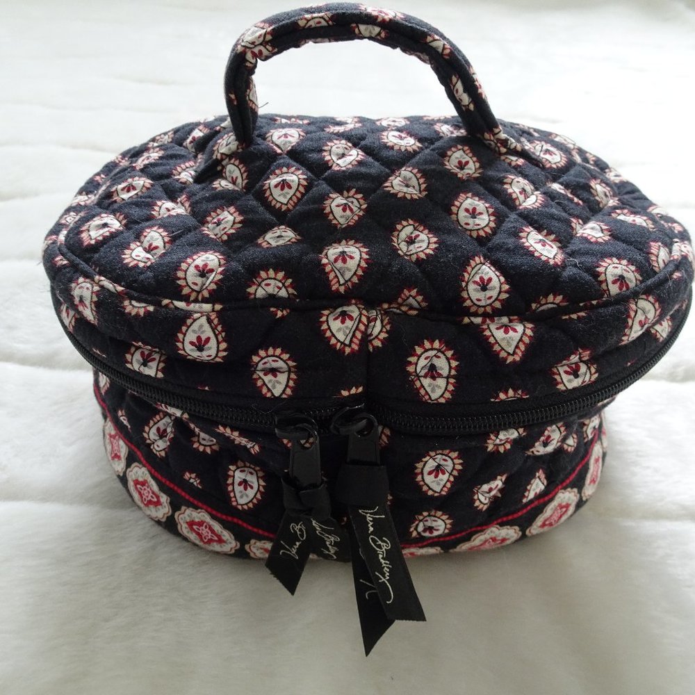 Vera Bradley Zipper Holder  Black/Pink